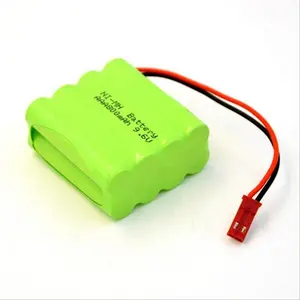 1200回サイクルAA充電式NIMHバッテリーパック2600mAh1.2vNI-MHバッテリー (はんだタブ付き)