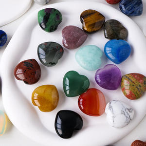 Cristal de Cuarzo Rosa Natural de Alta Calidad en Forma de Corazón, Artesanías de Piedra, Decoración para el Hogar, Regalos, Cristal de Labrador en Forma de Corazón - Product Image 1