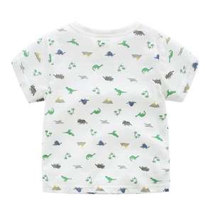 เสื้อยืดเด็กชายแขนสั้นผ้าฝ้ายพิมพ์ลายขายส่งจำนวนมากจากซัพพลายเออร์จีน - Product Image 4