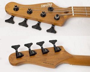 Luxars Upgrade Poplar Body Roasted Maple Satin Finishing Fingerboard&amp;neck Alnico V Pickup Travel <strong>Size</strong> S-KB20 <strong>Electric</strong> <strong>Bass</strong>