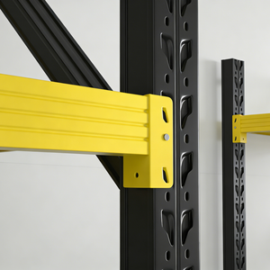 Estanterías de Acero Ajustables Sin Tornillos de Alta Resistencia, Capacidad de Carga de 500 kg/Nivel, Sistema de Estanterías de Almacenamiento <span class=keywords><strong>Industrial</strong></span> Apilables para Almacén - Product Image 2