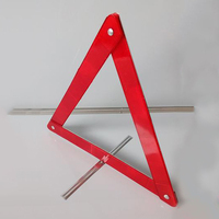 Offre spéciale, Pack pliable de 2 pièces, Triangle rouge d'avertissement pour conseils de route de voiture