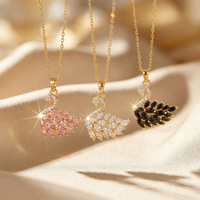 Fábrica de Joyería Source, Collar con Colgante de Gemas Brillantes Chapado en Oro Rosa, Servicio OEM ODM para Joyería de Moda de Lujo