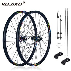 <span class=keywords><strong>MTB</strong></span> <span class=keywords><strong>29</strong></span>/27.5/26 pulgadas doble capa aleación de aluminio seis mordazas 120 sonido Hub30mm <span class=keywords><strong>llanta</strong></span> XC alta resistencia Arco Iris radios montaña rueda conjunto - Product Image 2