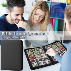 Factory Premium 9 Pocket Custom Pokemoned Pu Leather Trading <b>Card</b> Binder with <b>Embossing</b> Printing 5 Color PP Inner Pages - Product Image 4