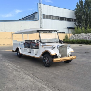 Customized 5 Seats White Funeral Vintage Car Supplier Electric High Quality Funeral Classic Hearse Special Transportation - Product Image 1