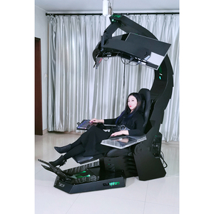 Elektrischer Zero-Gravity-Liegesessel mit individuellem Logo, automatischer Cluvens Unicorn mit Wärme- und Massagefunktion, Unterstützung für 3 Monitore - Product Image 1