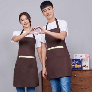 Tablier de cuisine unisexe en coton tissé à trois poches, idéal pour l'art, l'école, la mode, les restaurants et les bars, personnalisable avec logo, pour cuisinier et barista - Product Image 4