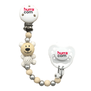 Catena per ciuccio orso all'uncinetto con logo a partire da 70 pezzi - Product Image 4