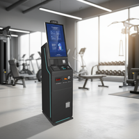 Borne de libre-service et kiosques de paiement avec recycleur de billets et de pièces, scanner de passeport, compatible SDK, sur pied, pour usage en salle de sport