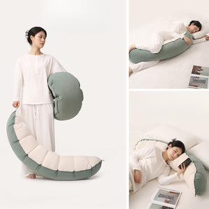 Almohada de Maternidad de Fibra de Viscosa, Larga, para Dormir de Lado, con Soporte para Piernas, Desmontable, Lavable, para Muñecas, 1 Metro - Product Image 4