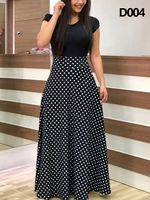 Robe maxi élégante à motifs floraux en patchwork, robe décontractée d'été pour femmes, robe tendance pour femmes