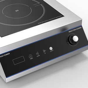 Cuisinière à induction commerciale 3000W, haute puissance, à brûleur unique, boîtier en acier inoxydable, 110V, norme britannique, tactile - Product Image 3