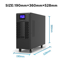 UPS de 10000 Vatios, 10 KVA, 10kW, Salida de 220V, Tarjeta SNMP para Ascensores, Refrigeradores, Computadoras, con Batería Externa, 6 Horas de Respaldo