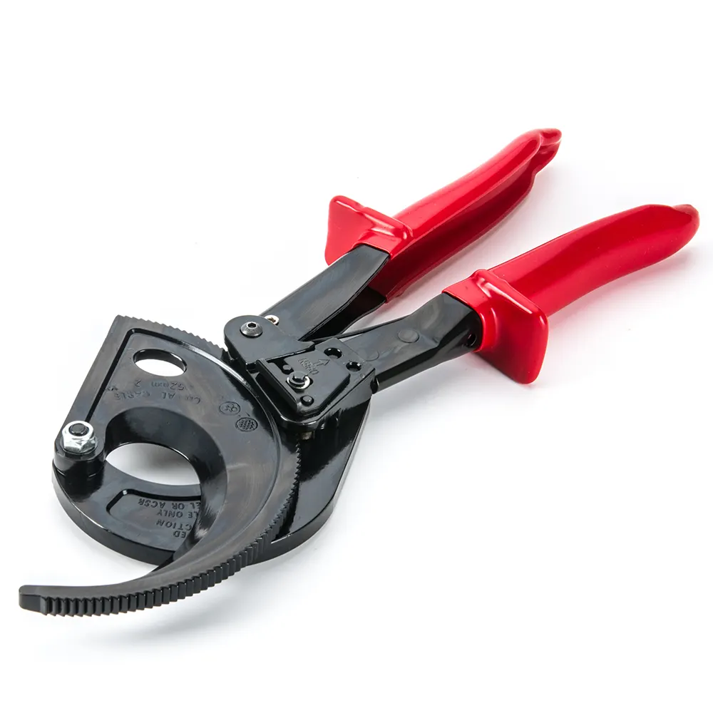 Heavy duty ratcheting aluminum copper electrical wire hand cutting tool ratchet cable cutter