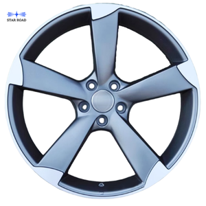 RCSR pour <span class=keywords><strong>AUDI</strong></span> 17 18 19 20 pouces 5X112 voiture jante en alliage d'aluminium roues mat pistolet gris Machine visage après-vente - Product Image 3