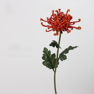 LO-633 Vente en gros de fleurs artificielles en PU de haute qualité, toucher réel, marigold, <span class=keywords><strong>prix</strong></span> d'usine, <span class=keywords><strong>chrysanthème</strong></span> artificiel pour la décoration de la maison et des mariages - Product Image 5