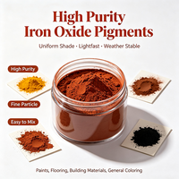 Pigment en poudre jaune, oxyde de fer rouge, colorant pour pavés en ciment, asphalte, oxydes colorés pour béton, briques interbloquées