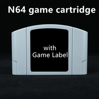 Cartouche de jeu 64 bits personnalisée version USA NTSC ou version EUR PAL pour consoles N64
