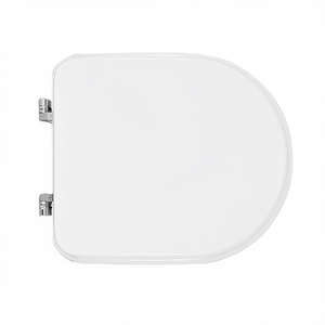 Asiento de inodoro para Kerasan Flo 48 Shape 6, blanco, con bisagras en forma de C - Product Image 3