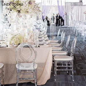 modern clear crystal transparent tiffany acrylic phoenix chairs for wedding room and events cadeiras de festa