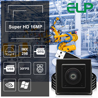 Cámara web USB Ultra HD de 16MP con gran angular de 120 grados sin parámetros de lente de distorsión Cámara USB industrial con controlador libre ajustable