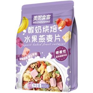 <span class=keywords><strong>Mei</strong></span> zhou <span class=keywords><strong>shi</strong></span> ke400g flocons d'avoine yaourt fruits cuits au four flocons d'avoine instantanés - Product Image 1