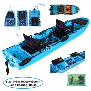 Kayak de Pesca Modular Popular de 10 pies/14 pies, 3-<span class=keywords><strong>2</strong></span> Secciones, PE, Sit-On-Top, para <span class=keywords><strong>2</strong></span> Personas/1 Persona, para Lagos y Ríos, con Motor Eléctrico - Product Image 2