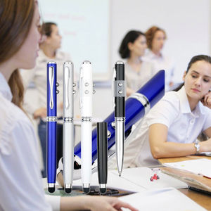 <strong>3</strong> <strong>in</strong> 1 Aluminum Barrel Laser <strong>Pointer</strong> 1.0mm Metal Logo Pen with Touch for Stylus and Light Ball for Daily Use - Product Image 4