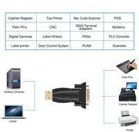 Adaptador USB a Serial, Cable USB a RS232 DB9 Macho FT232RL de 0.2m para PLC Industrial, POS, CNC