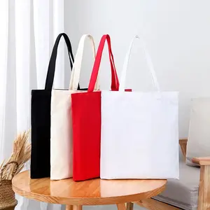 Wholesale Custom Printing Reusable Heavy Duty Large Cotton Canvas Tote Bag With Zipper