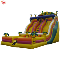 Mur d'escalade gonflable résistant aux UV avec toboggan antidérapant pour événements commerciaux, fêtes foraines, enfants et locations extérieures