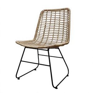 Fauteuil bistrot tendance au design moderne en rotin PE résistant aux intempéries pour l'extérieur - Product Image 3