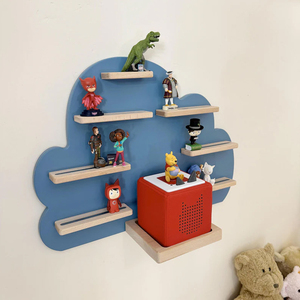 Étagère murale en bois magnétique en forme de nuage pour Tonie Regal, pour Tonie Box, étagère de <span class=keywords><strong>rangement</strong></span> en bois - Product Image 3
