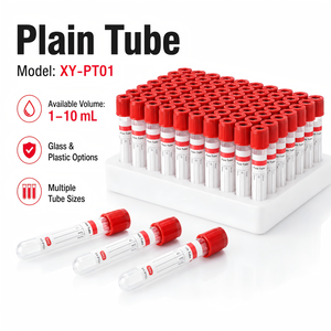 Tube à sérum en verre pour usage vétérinaire, bouchon rouge, 1 ml-10 ml, pour la collecte de sang animal, tube de prélèvement sanguin sous vide - Product Image 3
