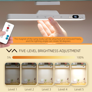 Wireless Rechargeable ABS Square Table for <b>Study</b> <b>Desk</b> | Modern LED Eye Caring Adjustable Touch Control <b>Study</b> Light OEM/ODM - Product Image 4