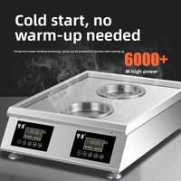 Zankang Nouveau Four Électrique Commercial Multifonctionnel pour Petits Déjeuners et Plats Cuisinés à la Vapeur, Intégré, Intelligent, avec Porte en Verre, 6000W