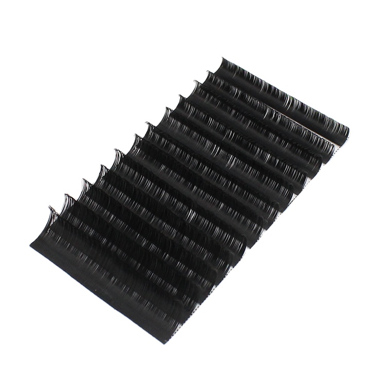Премиум индивидуальный Объем Черная матовая искусственная кожа с клей для наращивания ресниц 16 линий/лоток из мягкой натуральной PBT кашемир накладные ресницы