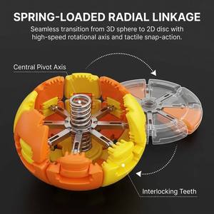 Wholesale Plastic Mechanical Linkage Fidget <strong>Ball</strong> Sports Toy Stress Relief Satisfying ASMR Click Sound Sensory EDC Office Desk - Product Image 2