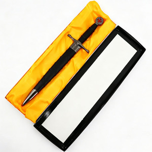 Épée décorative courte non affûtée de la Croix-Rouge avec fourreau noir, ensemble d'épées en métal pour enfants de 5 ans et plus, unisexe - Product Image 4