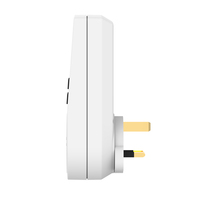 Minuteur électronique intelligent UK avec prise, affichage LCD, 3 prises 13A 220V, en PC, résistant aux manipulations industrielles, auto-testable