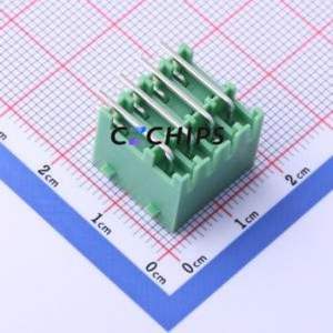 KF2EDGKRG-3.81-2*4P Plug-in Terminal Block Bent Lead Through Hole,P=3.81mm Board-to-Board / Socket - Closed 2x4P 3.81mm Green - Product Image 2