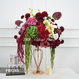 DKB Realistic Handmade Durable Artificial Flower Silk Rose Multi Colour Wedding Mother's Day Back School Modern <b>Table</b> - Product Image 3