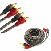 Câble de Signal Audio Ofc de haute qualité amplificateur de câble Rca Audio de voiture de haute qualité connecteur Rca câble Rca 3M pour voiture