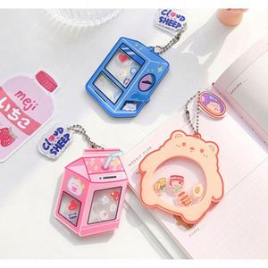 High Quality Transparent Shaker <b>Keychain</b> Custom Printed Acrylic Plastic Charm <b>Personalized</b> Key Accessory - Product Image 1