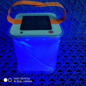 Solar <b>Camping</b> <b>Lantern</b> <b>Led</b> Rechargeable Red Light Outdoor Portable Folding Tent Lighting - Product Image 2