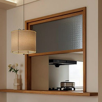 Fenêtre pliante de style rustique en bois massif de style vintage avec verre gaufré, coupe-vent, garantie de 2 ans