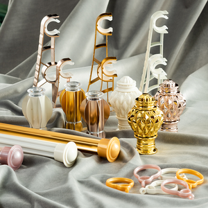 Haute qualité usine en gros moderne Simple tige romaine <span class=keywords><strong>tringle</strong></span> à <span class=keywords><strong>rideau</strong></span> en alliage d'aluminium pour la décoration de fenêtre - Product Image 2