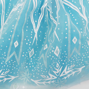 Falda Tutú de Tul Azul Brillante con Estampado de Copos de Nieve Inspirada en Frozen para Niñas, Disfraz de Ballet, Vestido de Fiesta Infantil - Product Image 2