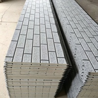 Panneaux muraux sandwich en EPS ignifuge ondulé personnalisés pour bâtiments portables, maisons conteneurs, garde-corps